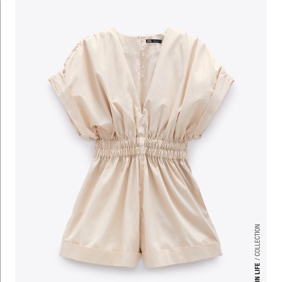 Zara Short Pleated Jumpsuit - Picture 5 of 8